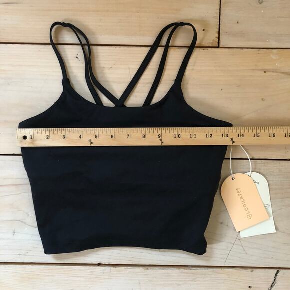 Blogilates NWT Women's Strappy Tank Black XS - Picture 4 of 9